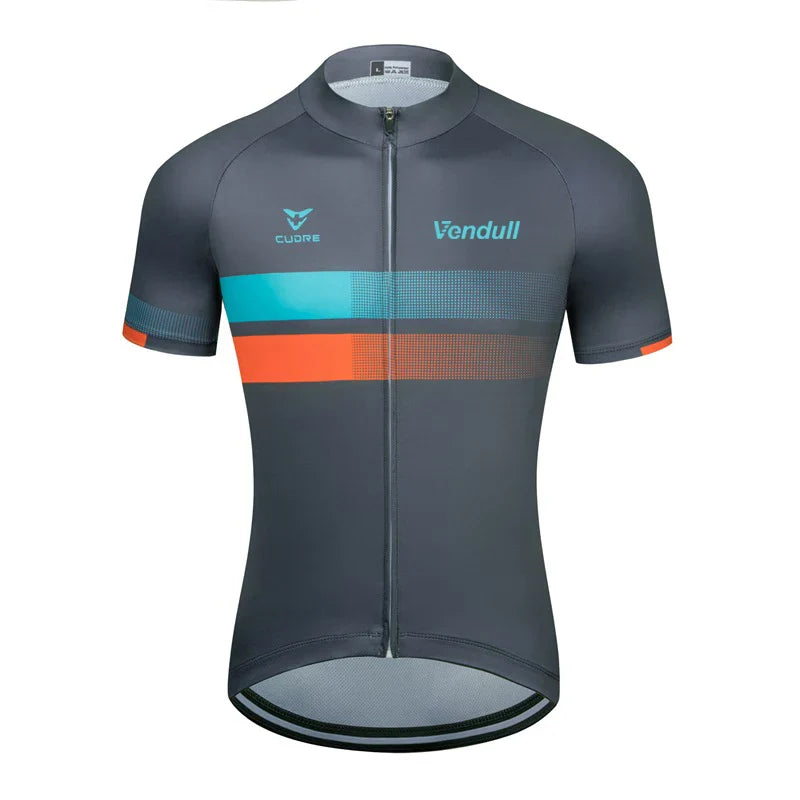 2026 New VENDULL Men Cycling Jersey Cycling Racing Tops Short Sleeve Cyclist Clothes Shirt Maillot Summer Bicycle Bike Wear