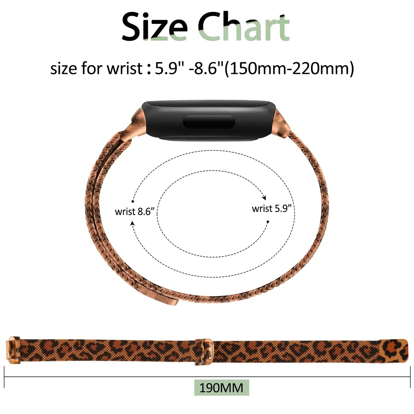 Fitbit Inspire 3 Metall-Magnetarmband – Edelstahl-Milanaise-Armband