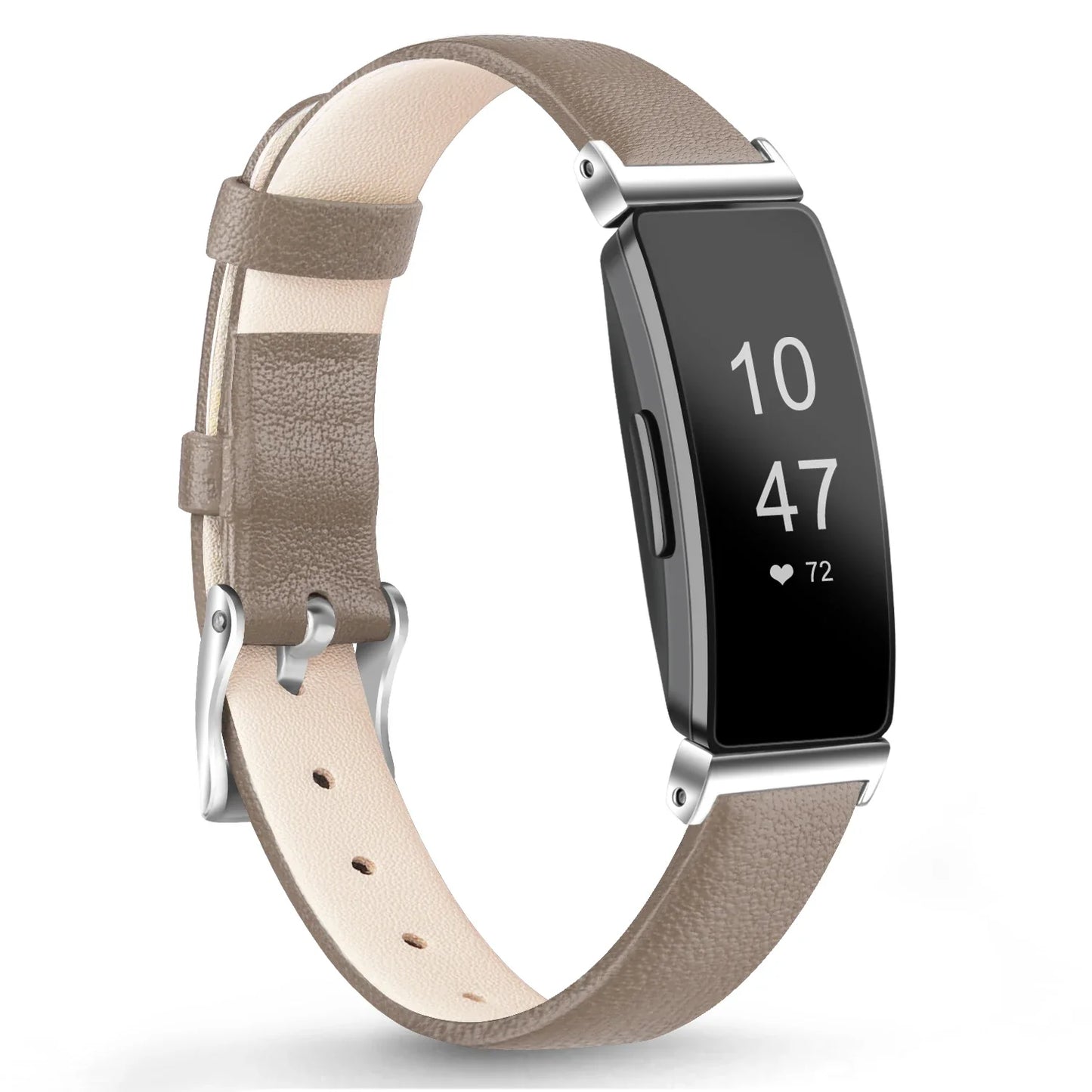 Fitbit Inspire 2, 1, HR Lederarmband – Premium Komfortband