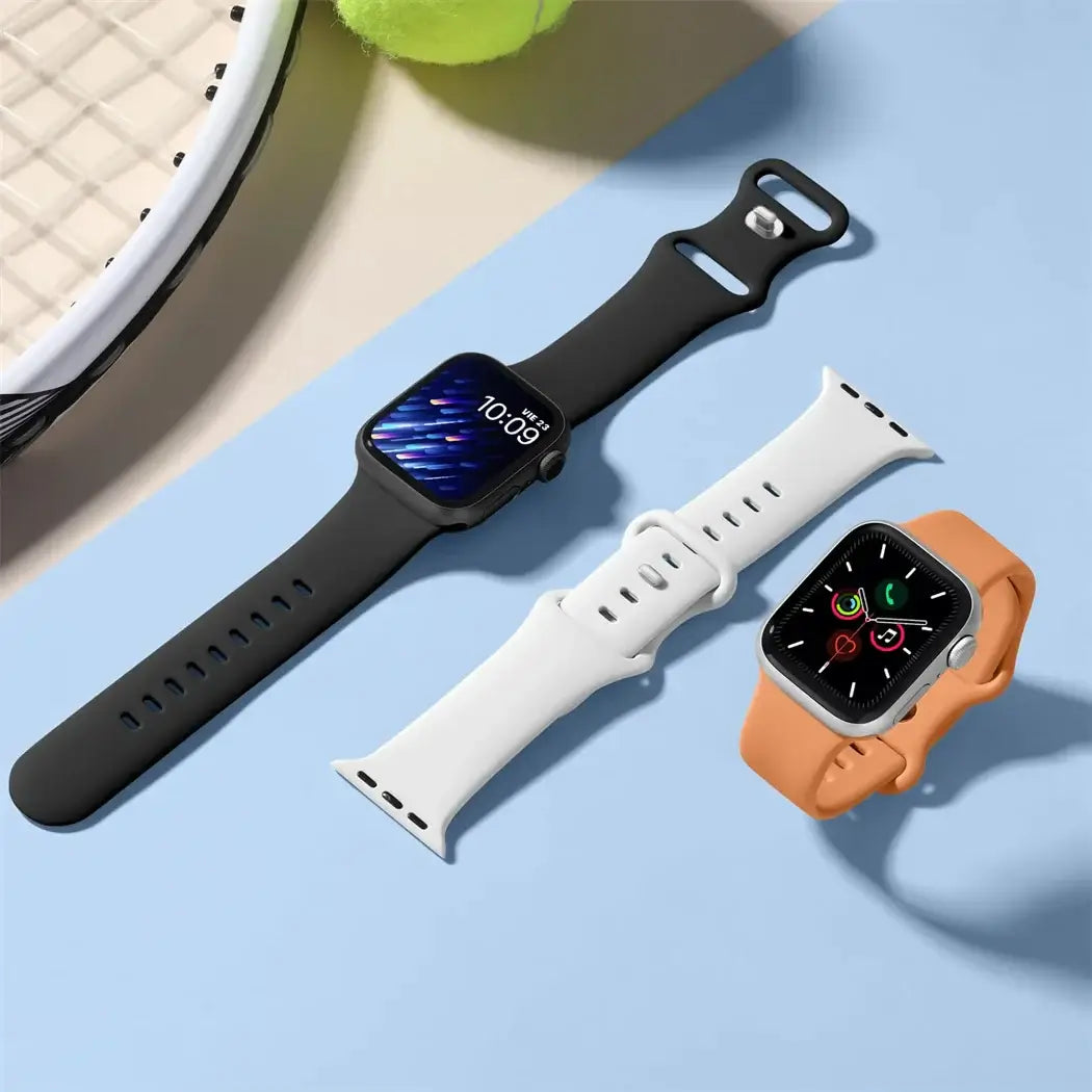 Apple Watch Silikonarmband - Weiches wasserdichtes flexibles Armband
