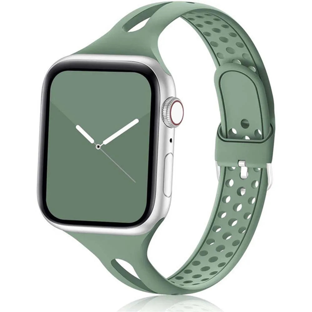 Apple Watch Silikonarmband – Weiches, flexibles, atmungsaktives Armband