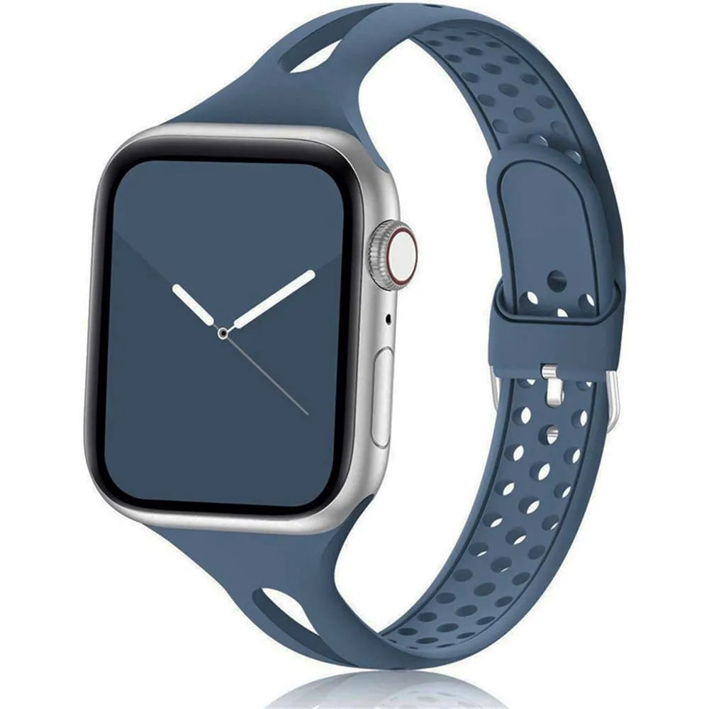 Apple Watch Silikonarmband – Weiches, flexibles, atmungsaktives Armband