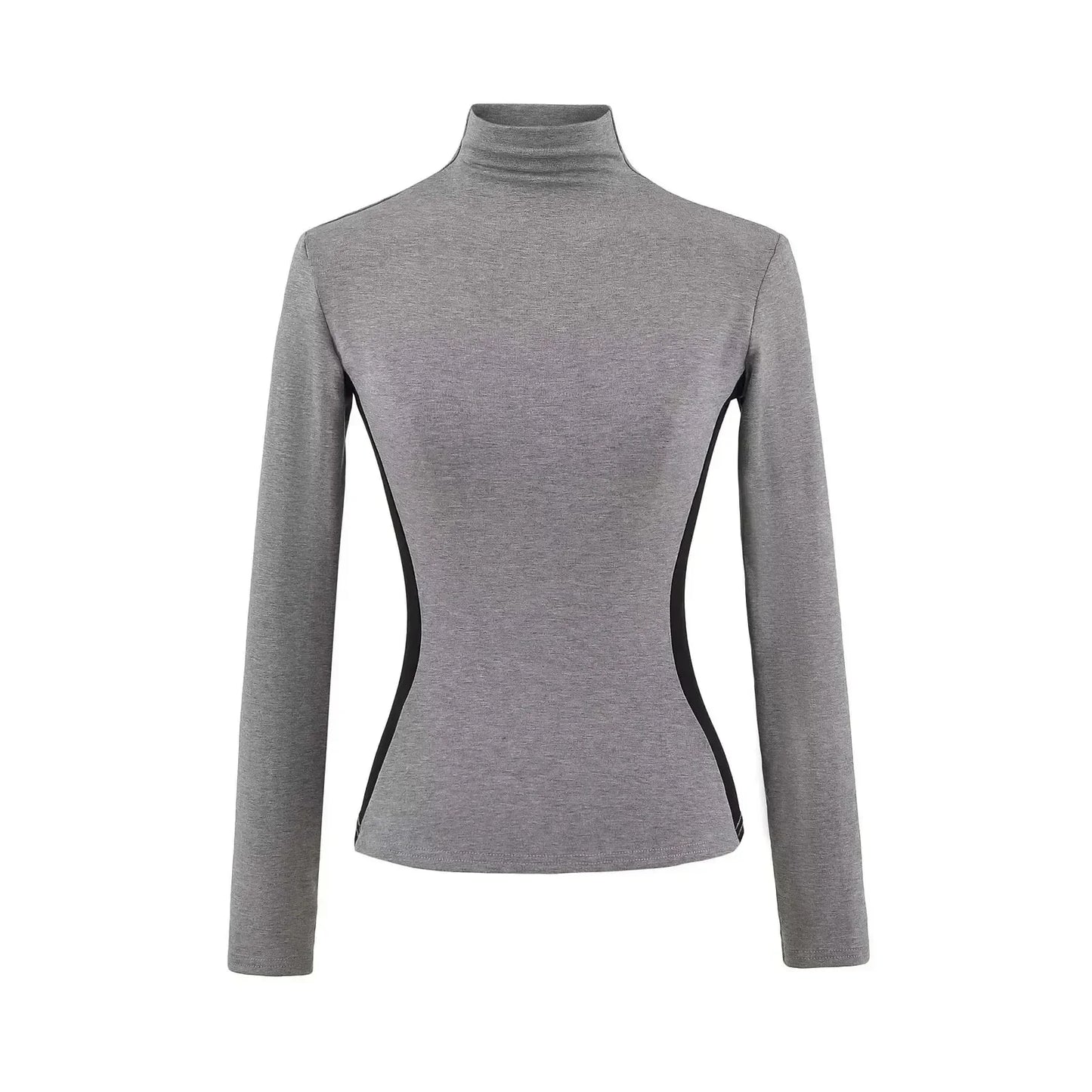 Women High Neck Slim Fit Fleece Base Layer Top
