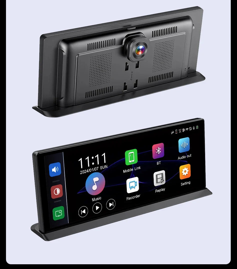 Portable Wireless CarPlay & Android Auto Screen – Size & DVR Options