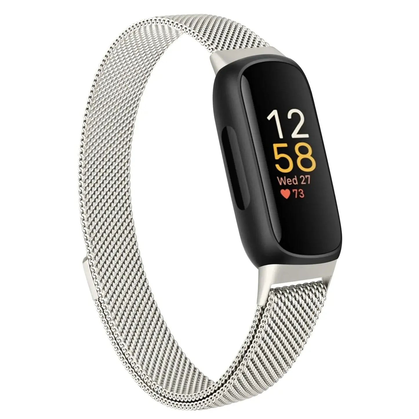 Fitbit Inspire 3 Metall-Magnetarmband – Edelstahl-Milanaise-Armband