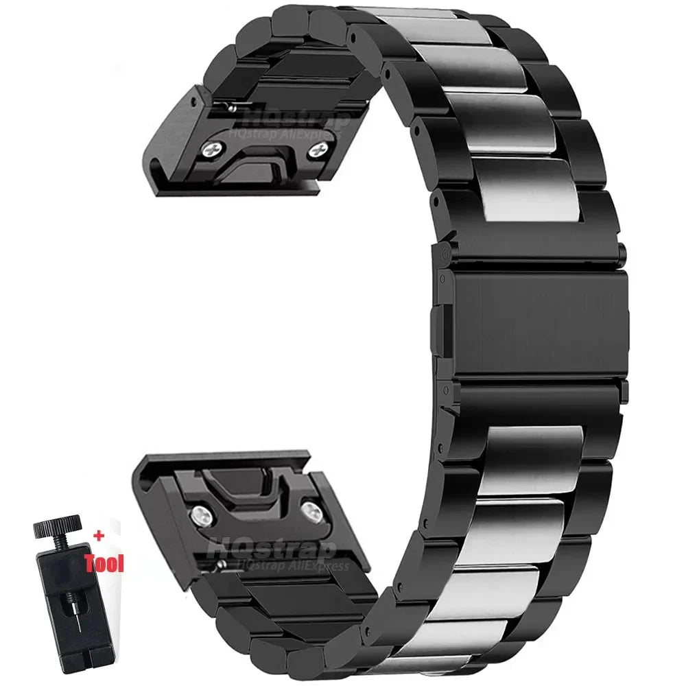Garmin Edelstahlarmband – Robustes QuickFit Armband