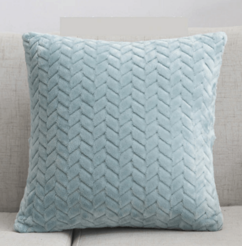 Housse de coussin décorative en velours moelleux 42x42 cm hypoallergénique