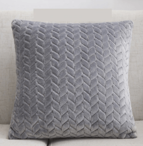 Housse de coussin décorative en velours moelleux 42x42 cm hypoallergénique