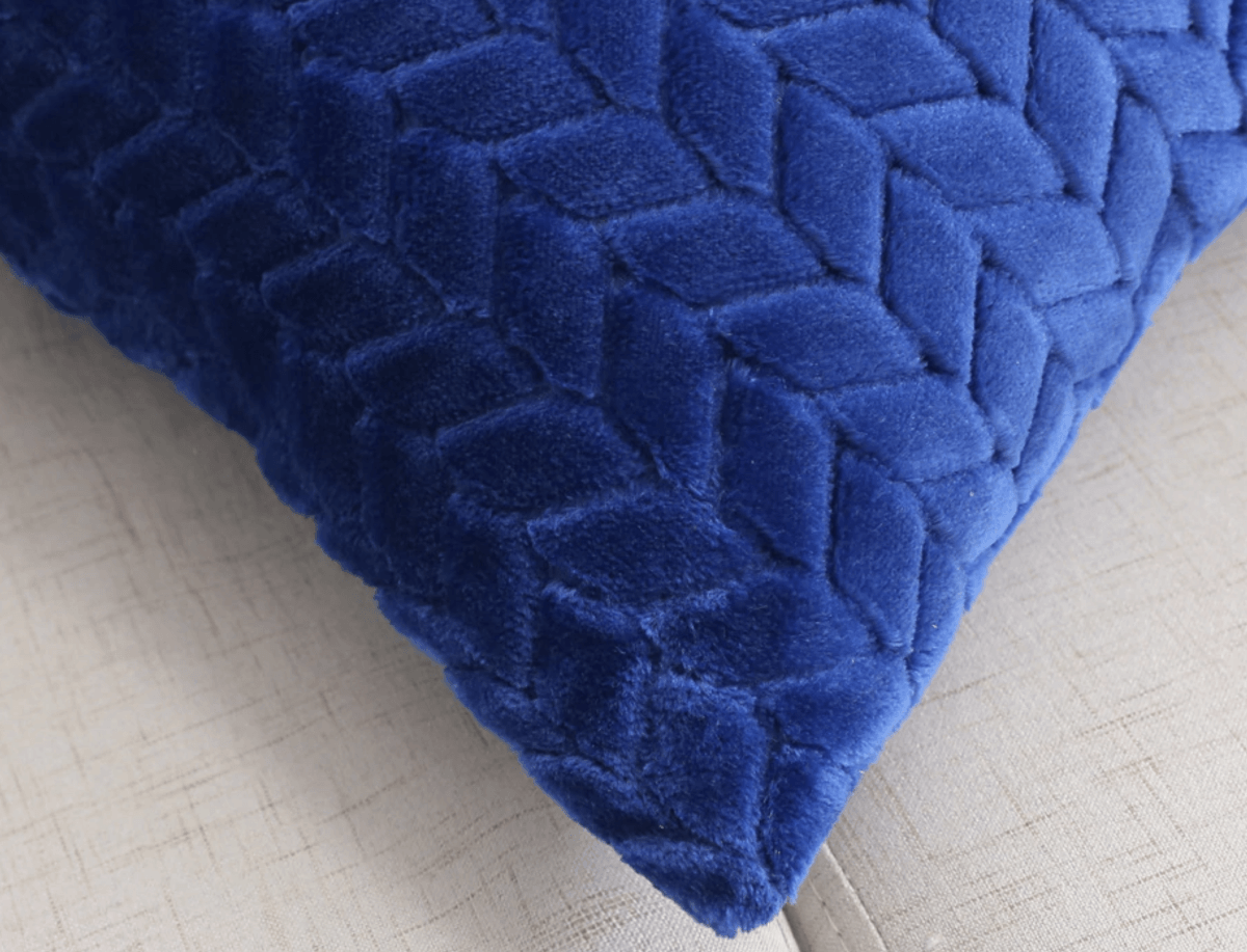 Housse de coussin décorative en velours moelleux 42x42 cm hypoallergénique