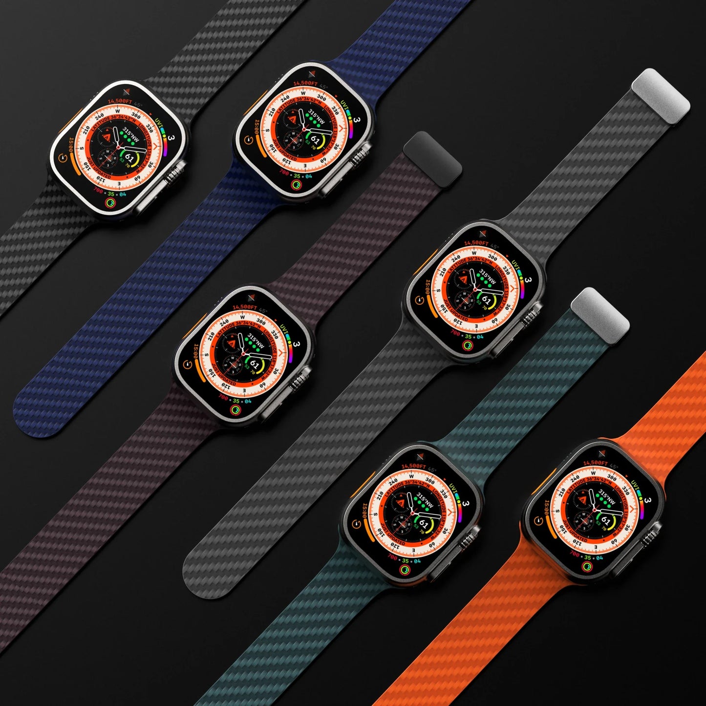 Apple Watch Silicone Strap - Magnetic Buckle, Durable Design