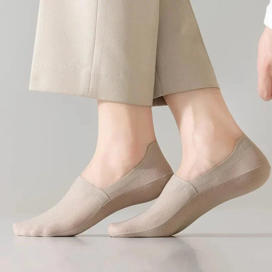 3-Pack Invisible Boat Socks – Breathable Low-Cut Socks