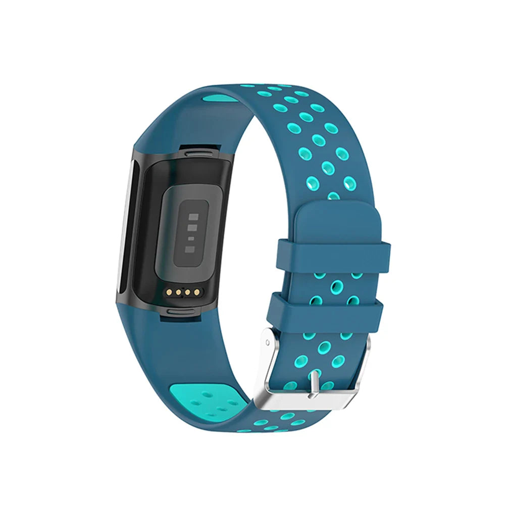 Fitbit Charge 5 6 Silikonarmband - Atmungsaktives Sportarmband