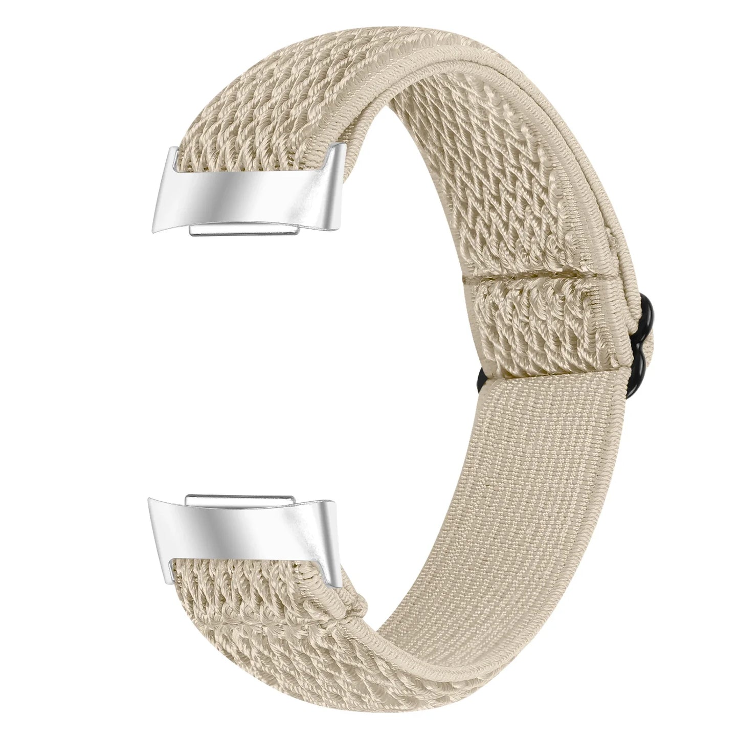 Fitbit Charge 6 5 Nylonarmband – Elastisches Sport-Stoff-Design