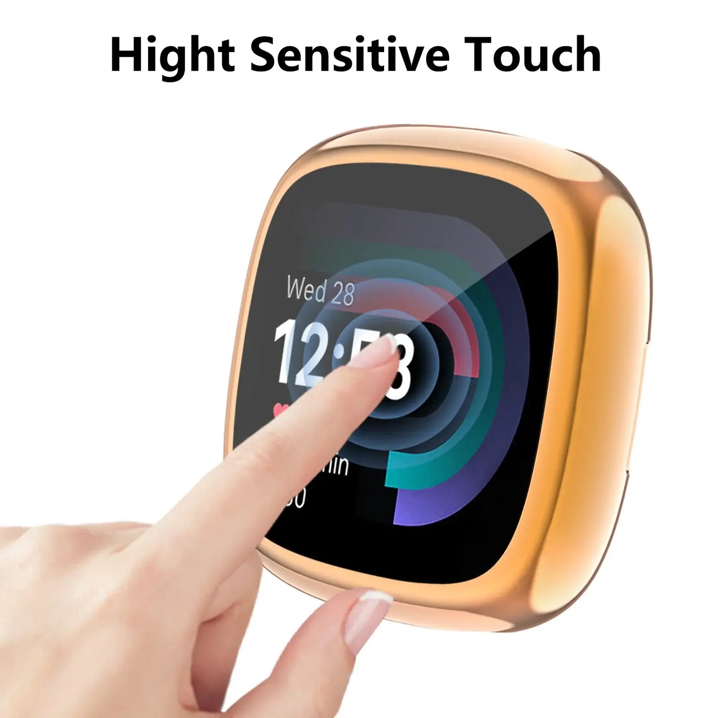 Fitbit Versa & Sense Hülle und Displayschutzfolie