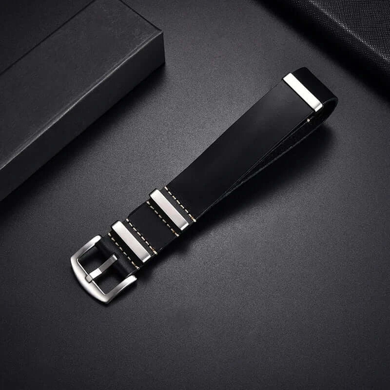 Ticwatch Lederarmband - Hochwertiges strukturiertes Design