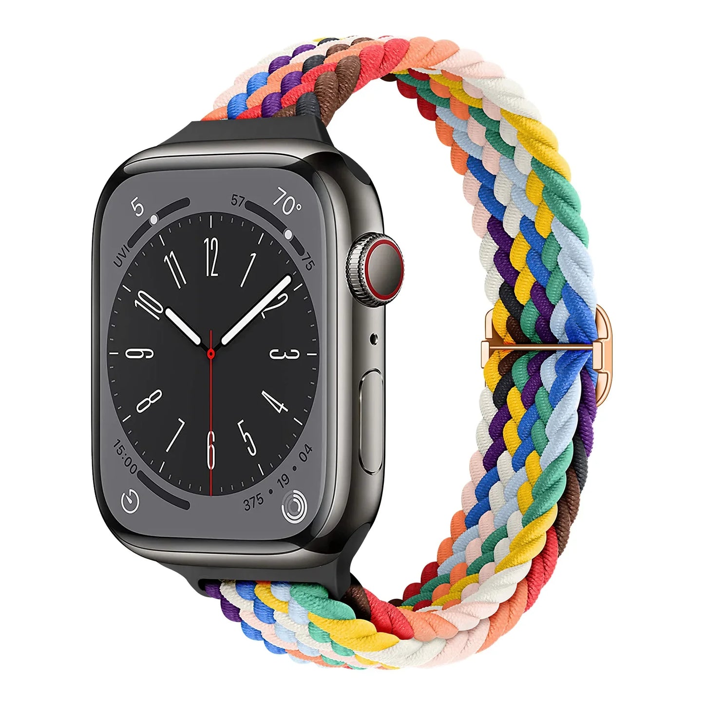 Apple Watch Nylon-Armband – Weiches, atmungsaktives geflochtenes Armband