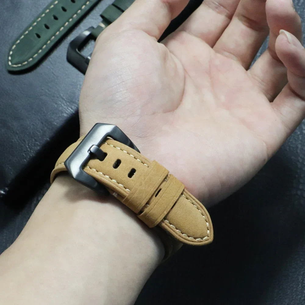 Bracelet en cuir véritable Garmin – Élégant et durable