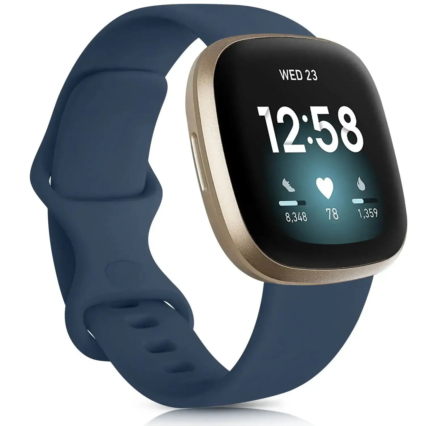 Fitbit Versa & Sense Silikonarmbänder – Leichtes minimalistisches Design