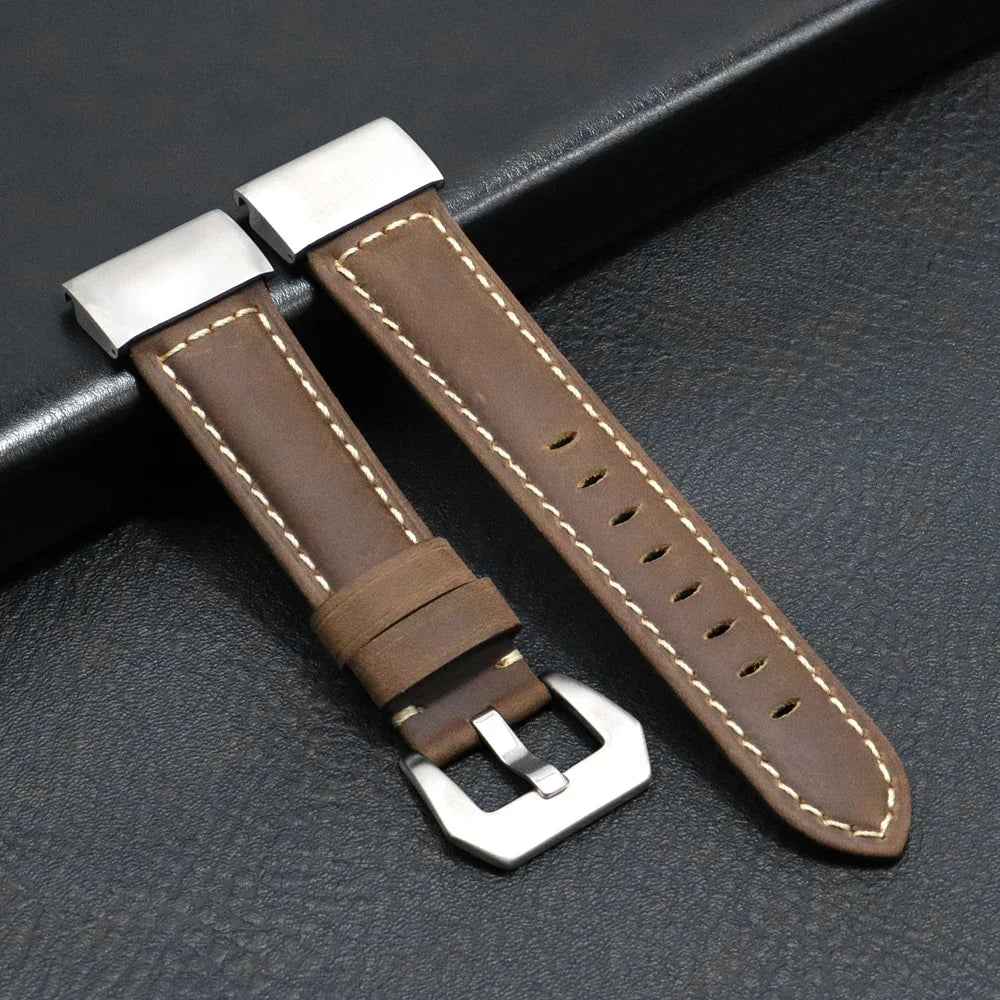 Bracelet en cuir véritable Garmin – Élégant et durable