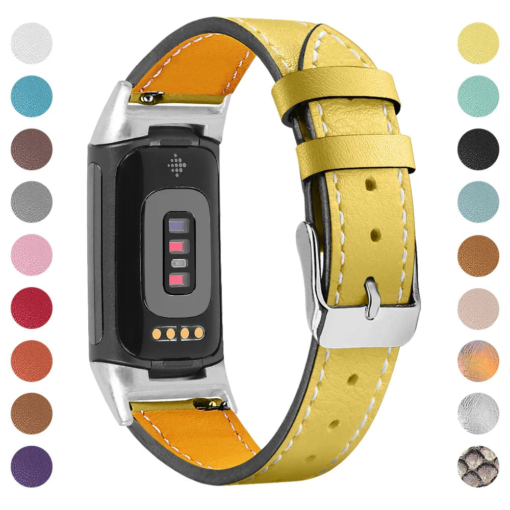 Fitbit Charge 5 6 Lederarmband – Stilvoll und bequem