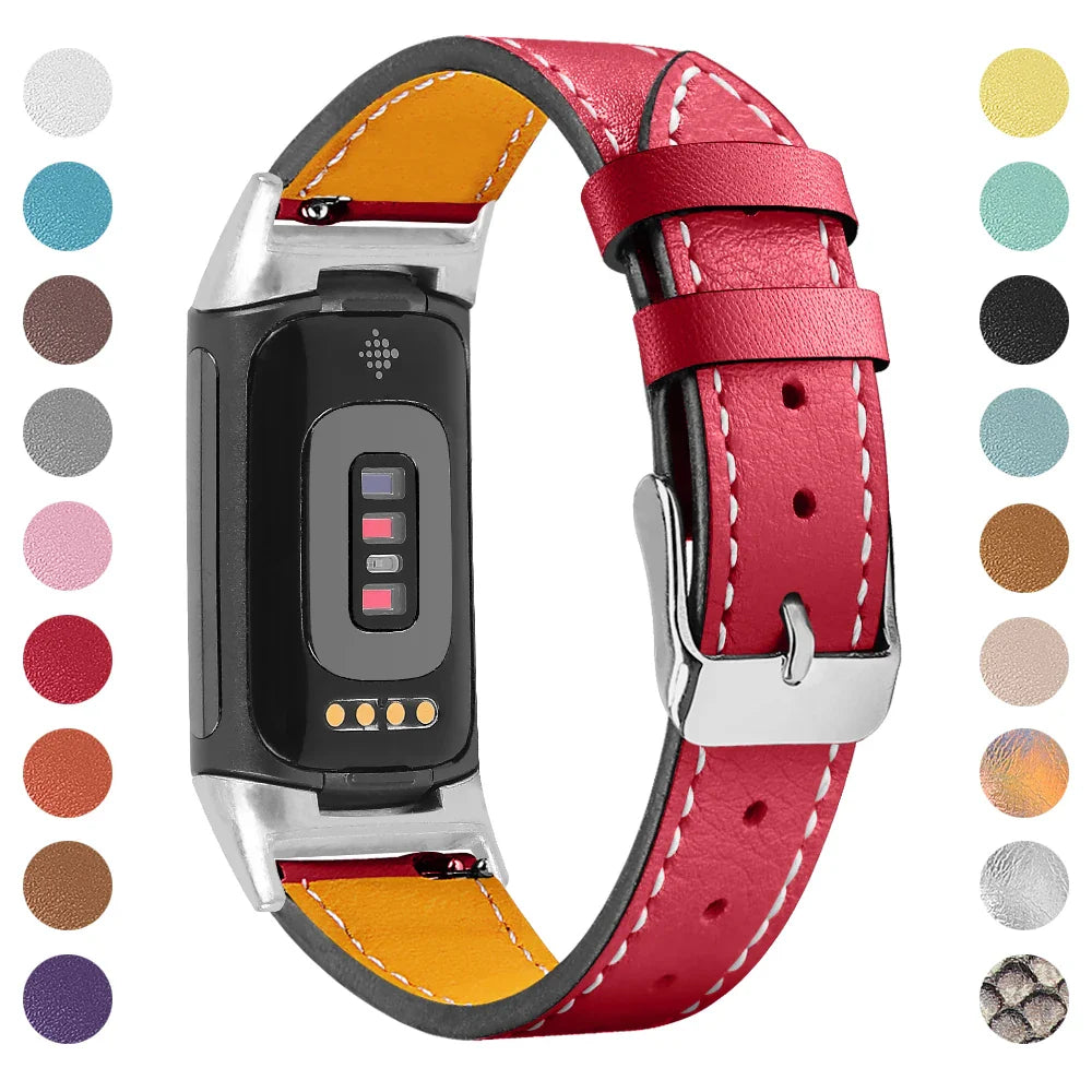 Fitbit Charge 5 6 Lederarmband – Stilvoll und bequem