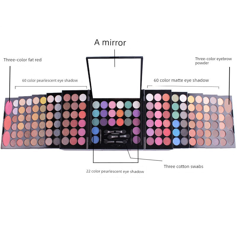 190-Color Matte Makeup Palette Gift Set – Eyeshadow, Blush & More in Stunning Collector Cases