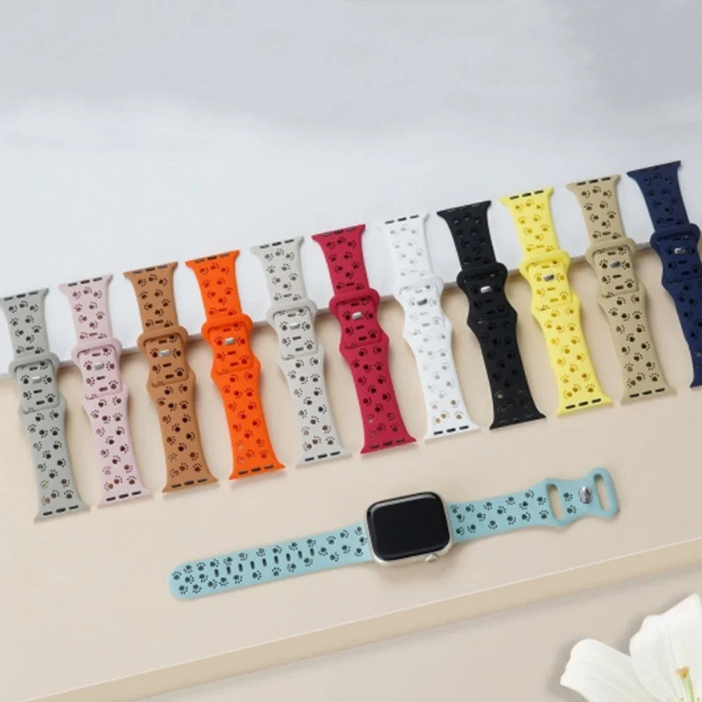 Apple Watch Silikonarmband – Weiches Hohlkatzenmuster