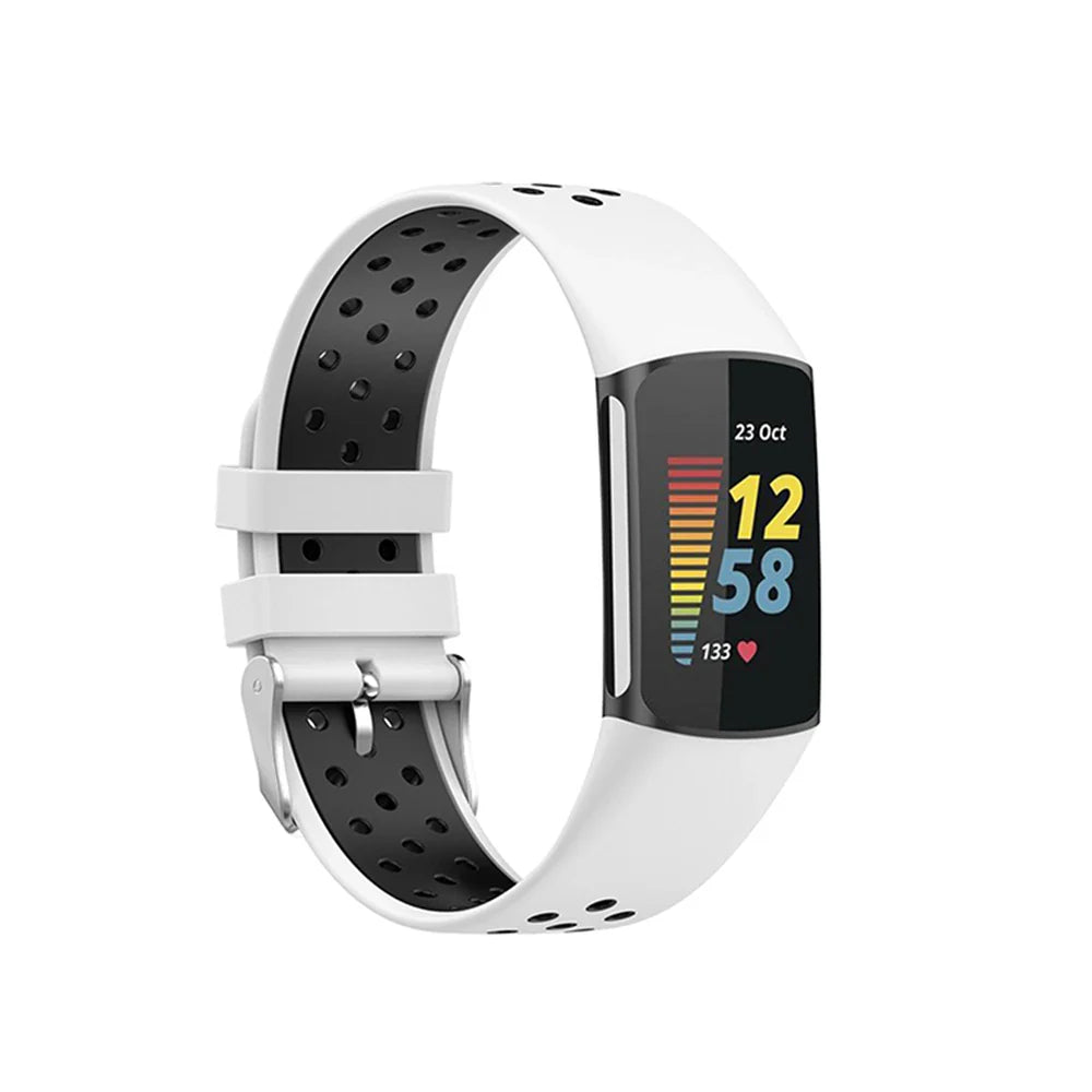 Fitbit Charge 5 6 Silikonarmband - Atmungsaktives Sportarmband