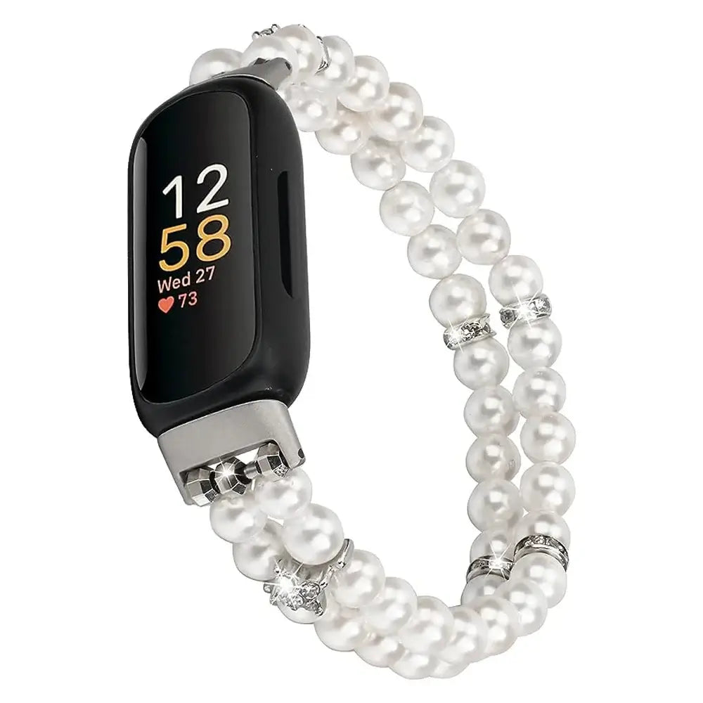 Bracelet en perles élastique Fitbit Inspire 3 – Bracelet extensible élégant
