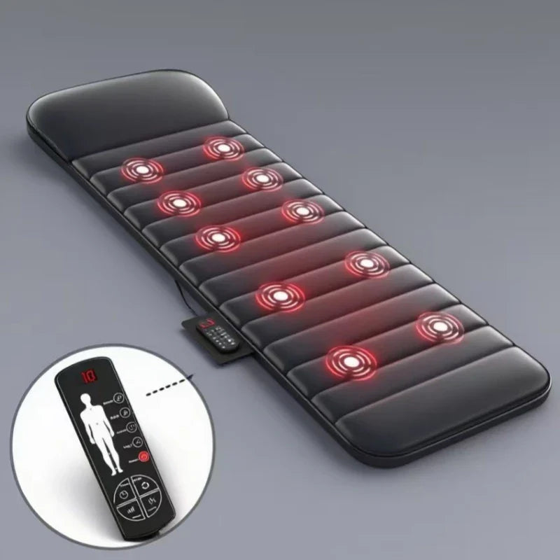 Electric Full Body Therapeutic Mattress with Heat – Kneading, Vibration & Hand Control