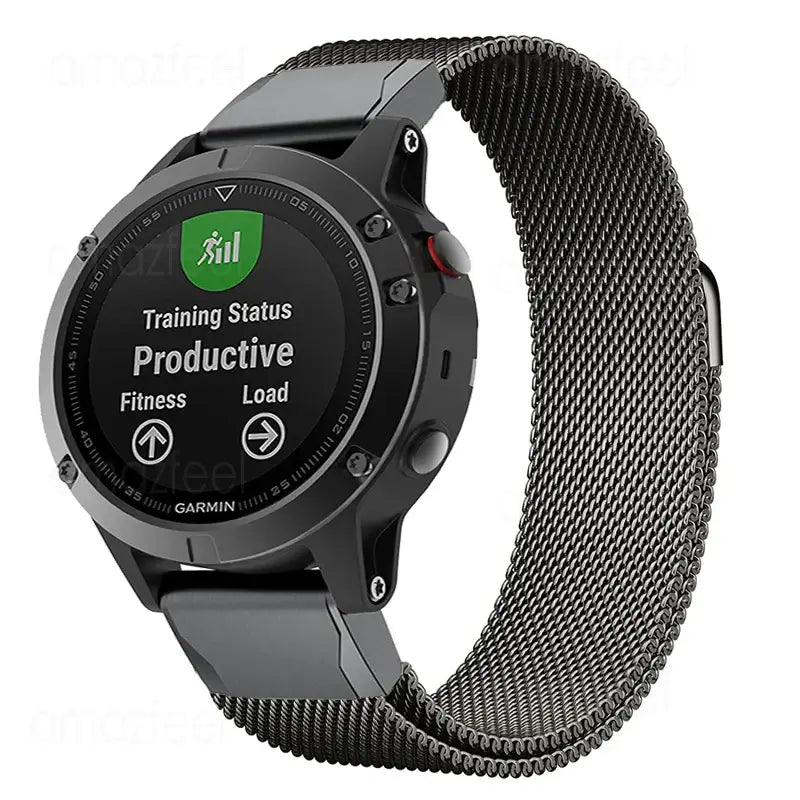 Garmin Edelstahl Magnetarmband - Strapazierfähiges QuickFit-Band