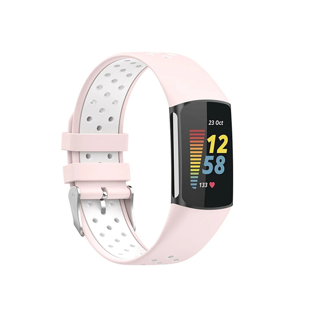 Fitbit Charge 5 6 Silikonarmband - Atmungsaktives Sportarmband