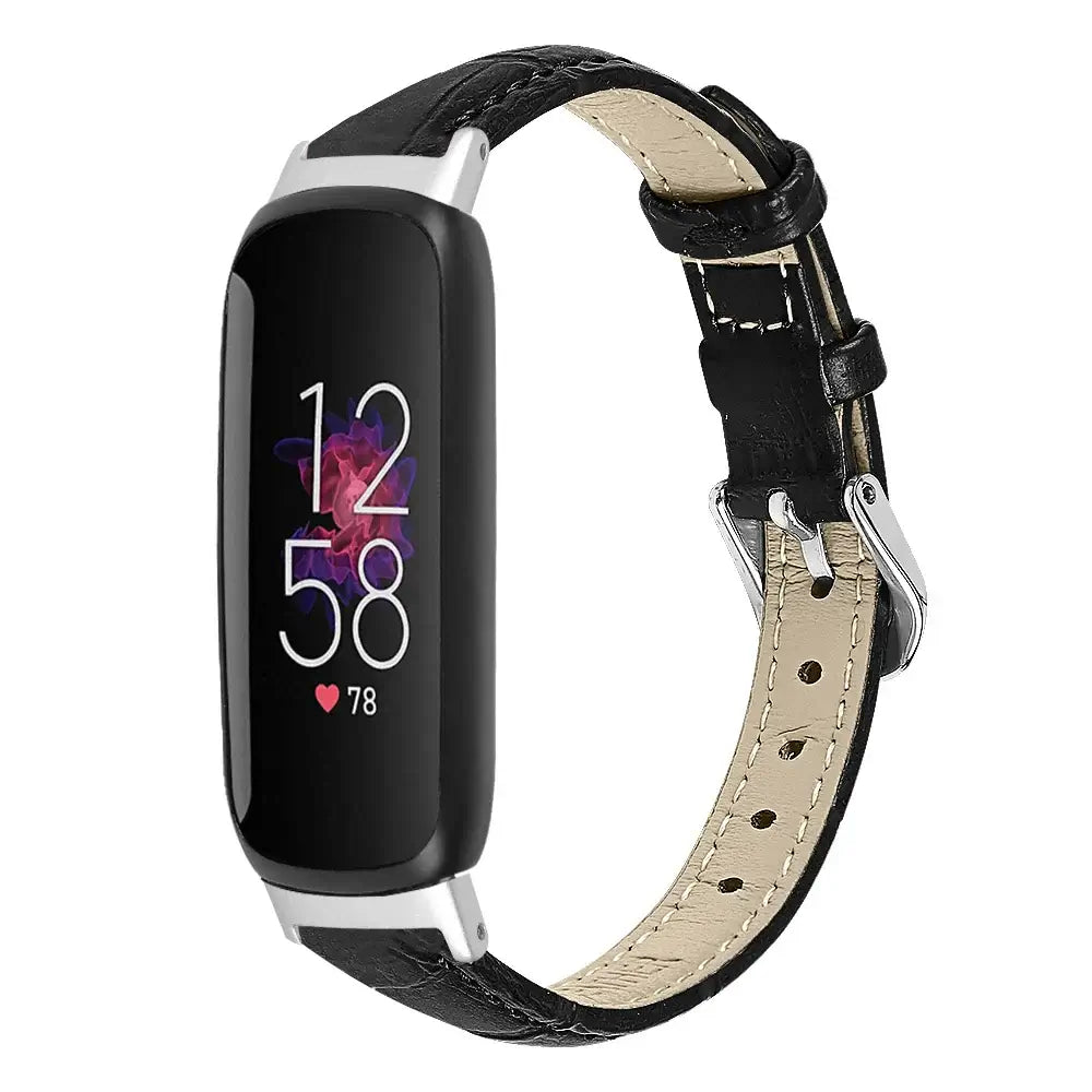 Bracelet en cuir fin Fitbit Inspire 3 – Bracelet élégant et minimaliste