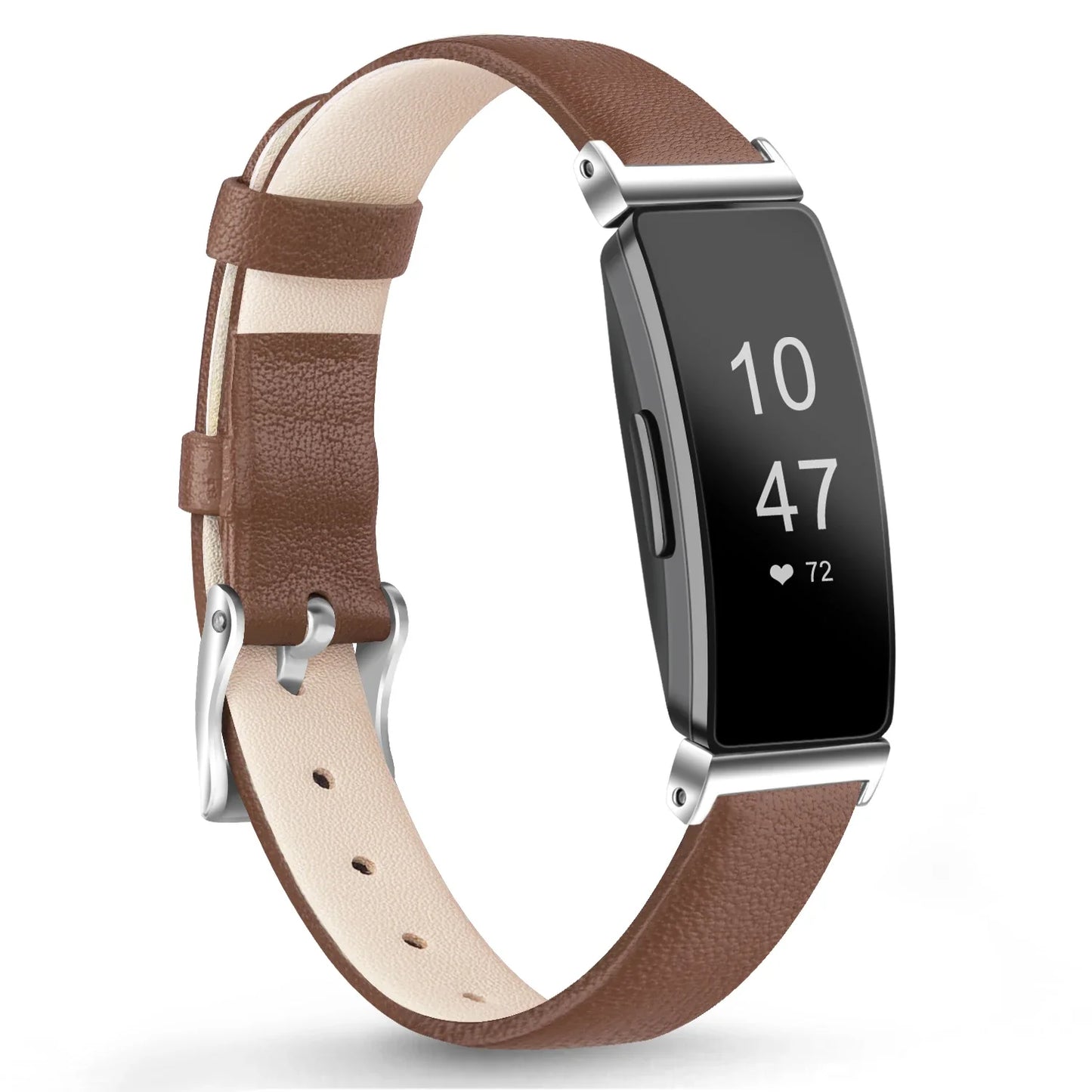 Fitbit Inspire 2, 1, HR Lederarmband – Premium Komfortband