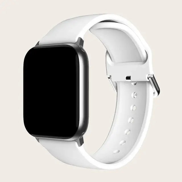 Apple Watch Silikonarmband – Buntes Blumenmusterarmband