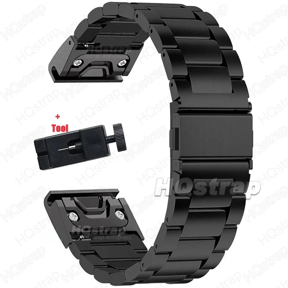 Garmin Edelstahlarmband – Robustes QuickFit Armband