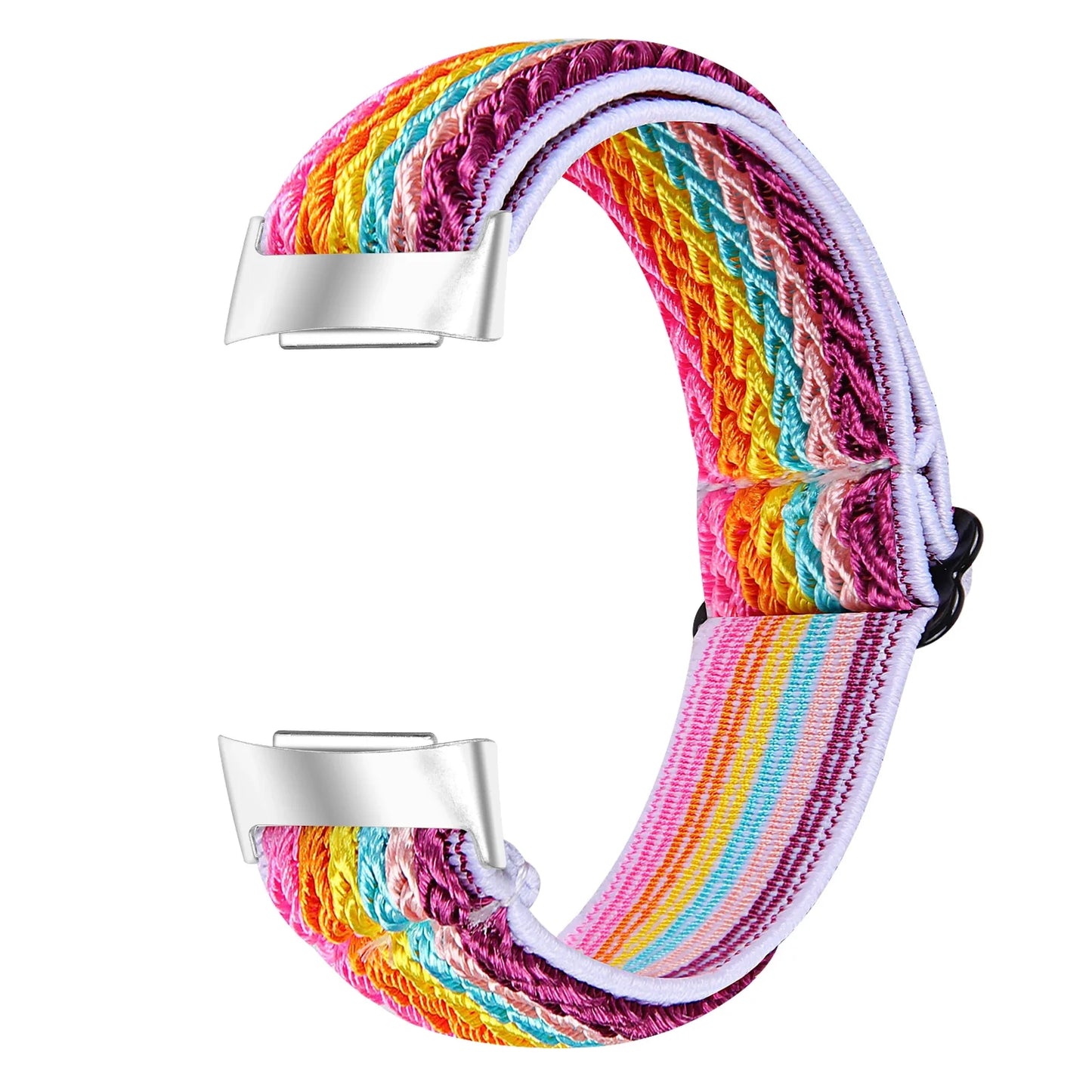 Fitbit Charge 6 5 Nylonarmband – Elastisches Sport-Stoff-Design
