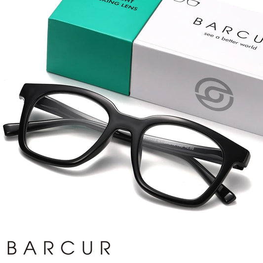BARCUR Fashion Retro Leopard Pattern Women's Presbyopia Glasses Durable Multi-Degree PC Rectangular Small Frame with Transparent Acrylic Lenses for Reading or Work