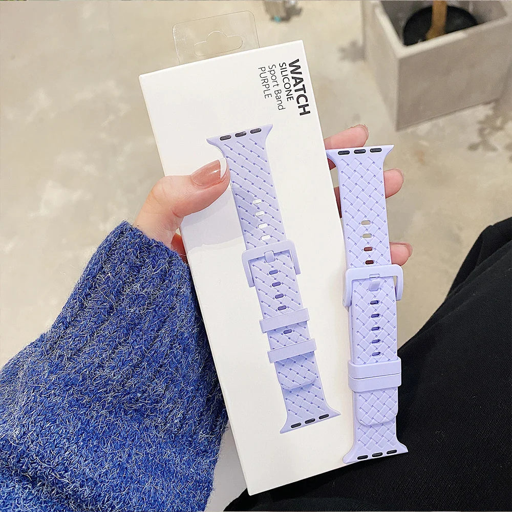Apple Watch Silicone Strap - Soft Comfortable Rubber Band