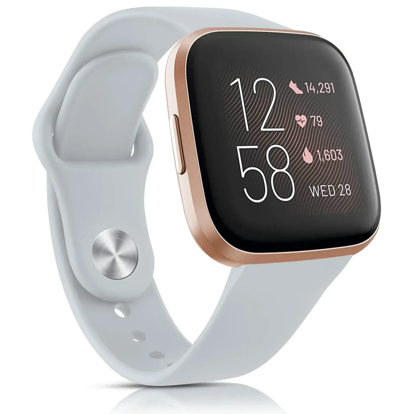 Bracelet en silicone pour Fitbit Versa et Sense - Conception souple et étanche