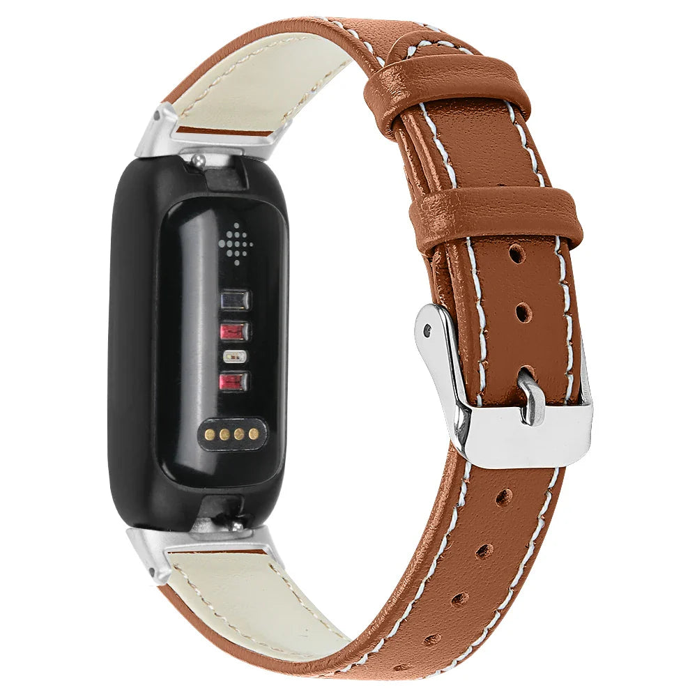 Fitbit Inspire 3 Lederarmband – Stilvolles und atmungsaktives Armband