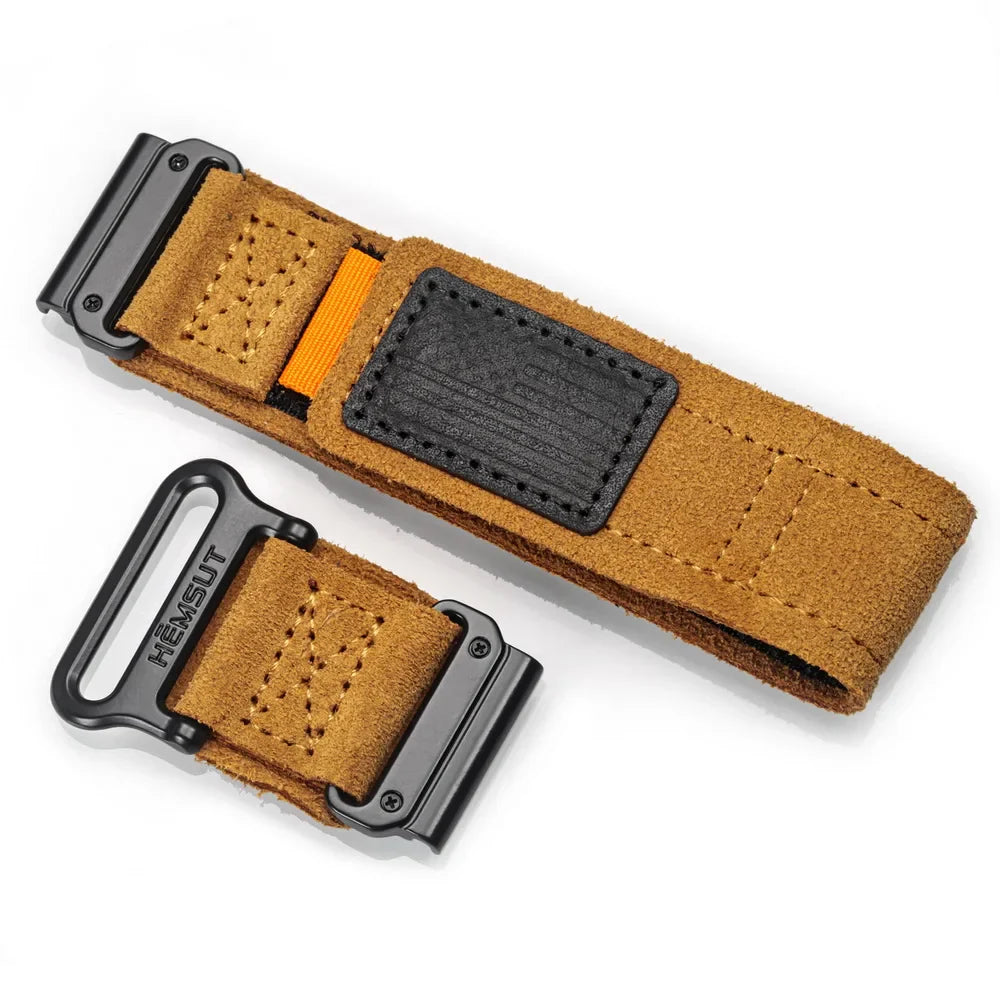 Leder Schlaufe Klett Garmin Armbänder - Quickfit