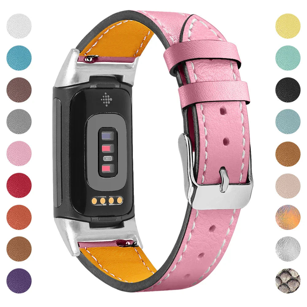 Fitbit Charge 5 6 Lederarmband – Stilvoll und bequem