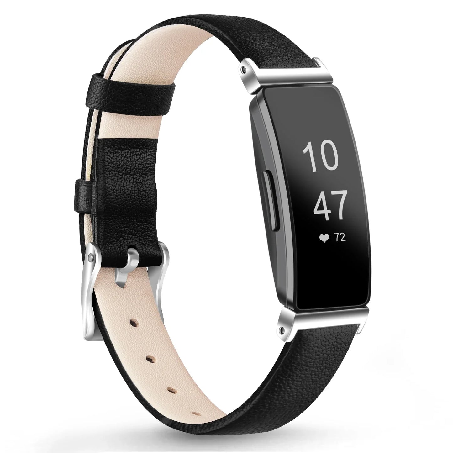 Fitbit Inspire 2, 1, HR Lederarmband – Premium Komfortband