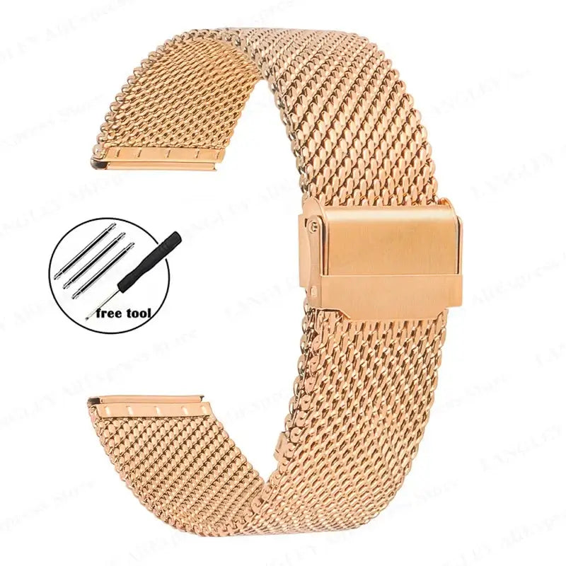 Ticwatch Mailänder-Edelstahlarmband - Erstklassiges stilvolles Design