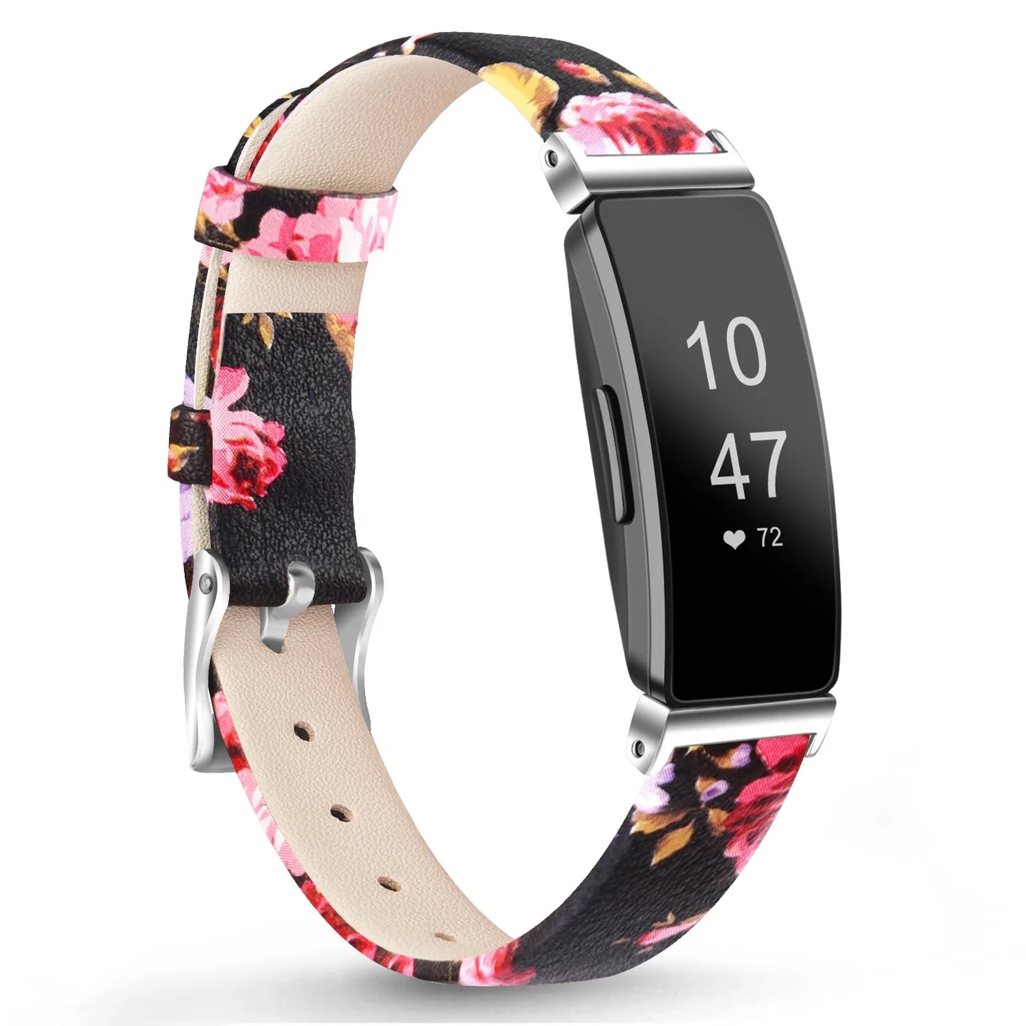 Fitbit Inspire 2, 1, HR Lederarmband – Premium Komfortband