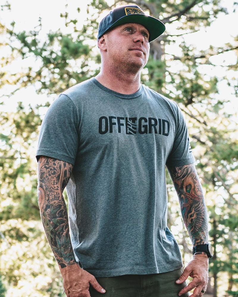 Off The Grid Solid Logo Kurzarm-T-Shirt