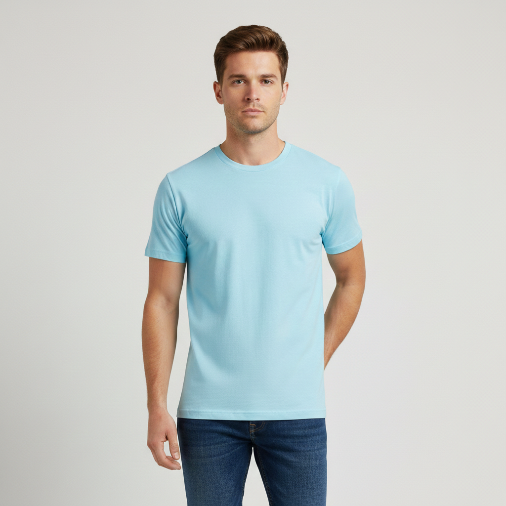 Retro Ring-Spun Rundhals-T-Shirt 2100