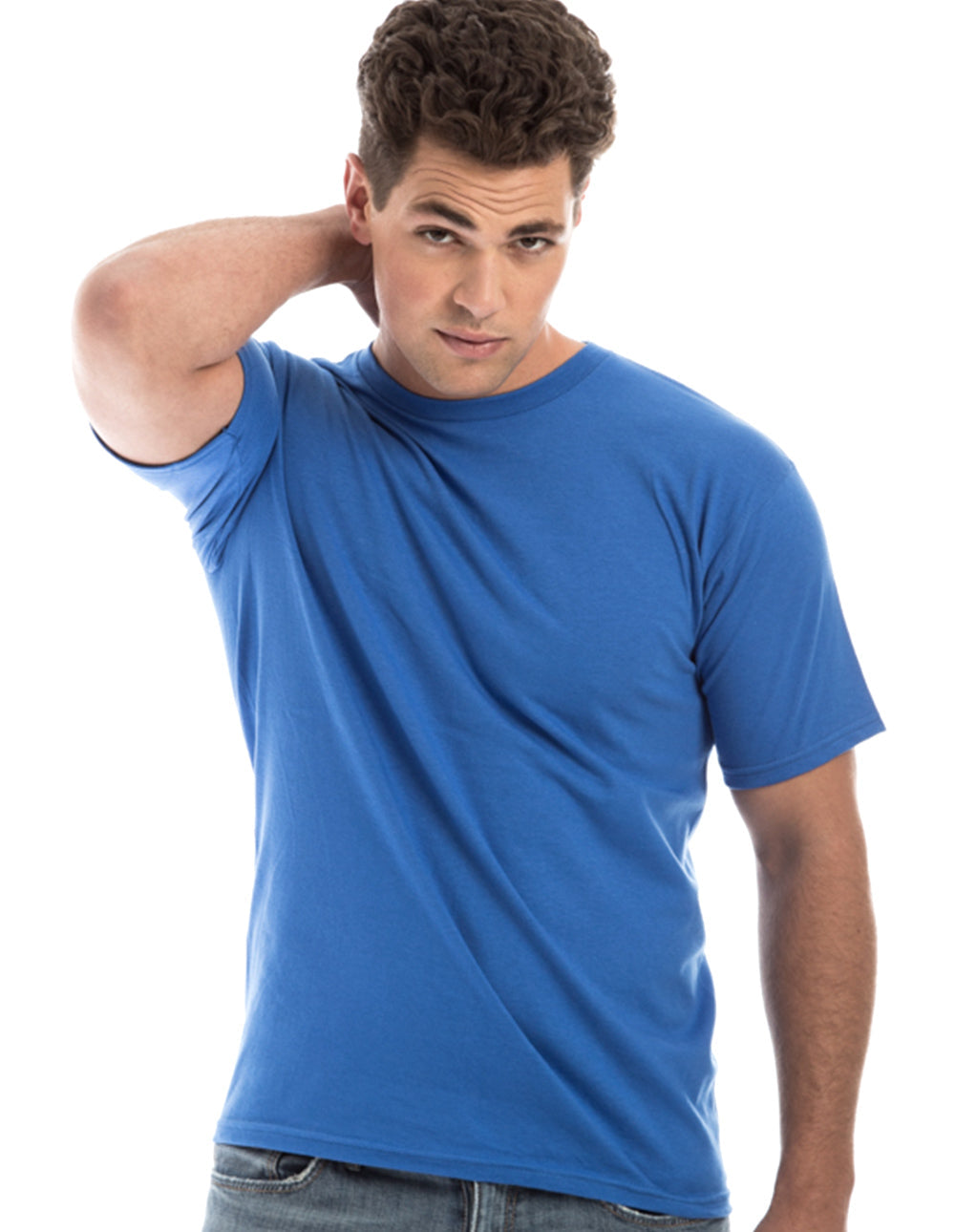 Retro Ring-Spun Rundhals-T-Shirt 2100