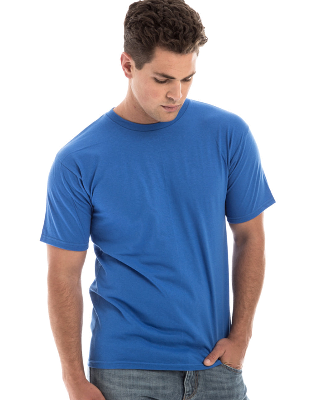Retro Ring-Spun Rundhals-T-Shirt 2100
